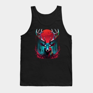 stag face bloodmoon Tank Top